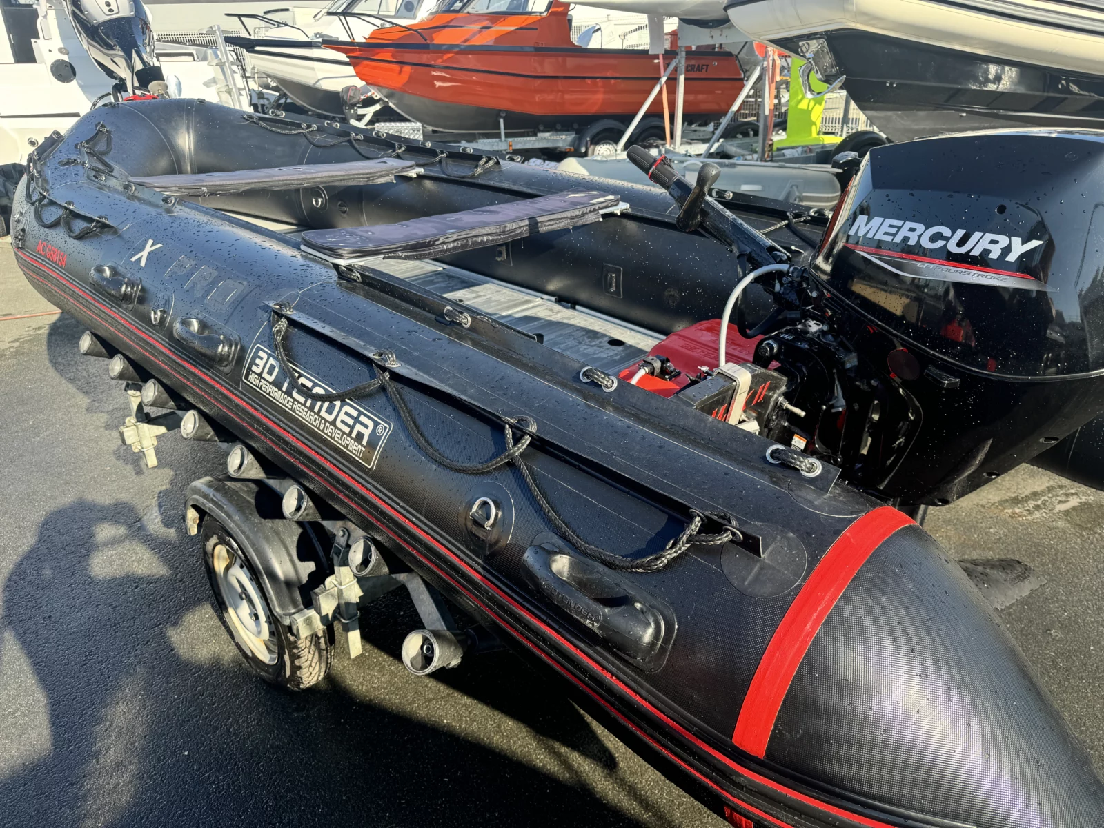Heavy Duty 460 - Mercury 30cv - Remorque routière