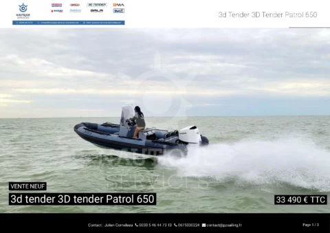 Patrol 650 PVC - DF115BTL - Remorque routière - photo 12