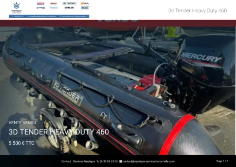 Heavy Duty 460 - Mercury 30cv - Remorque routière - photo 12