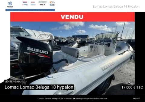 Lomac Beluga 18 hypalon – Suzuki 115CV - Remorque routière - photo 13