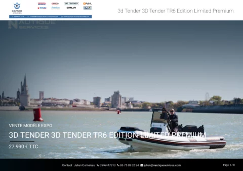 3D Tender TR6 Edition limited - Suzuki 100cv - Pack Premium PVC - photo 13