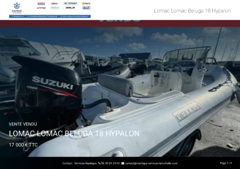Lomac Beluga 18 hypalon – Suzuki 115CV - Remorque routière - photo 14