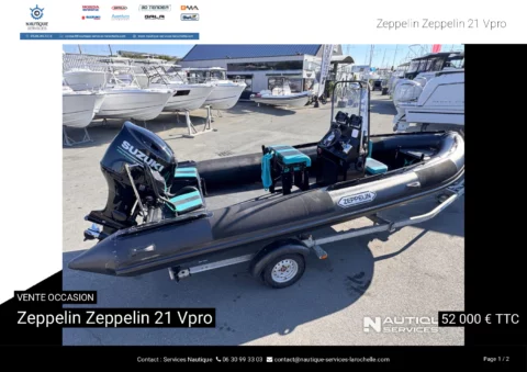 Zeppelin 21 Vpro - Suzuki DF175AP - Remorque routière - photo 15