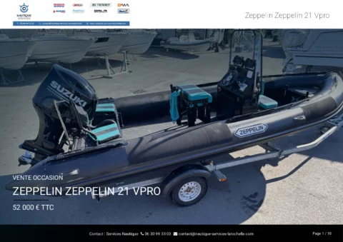 Zeppelin 21 Vpro - Suzuki DF175AP - Remorque routière - photo 16