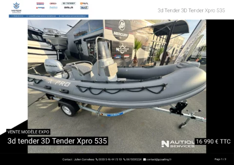 3D Tender Xpro 535 neuf 2026 - Honda BF50 50cv - Remorque Sunway GE75 - photo 16