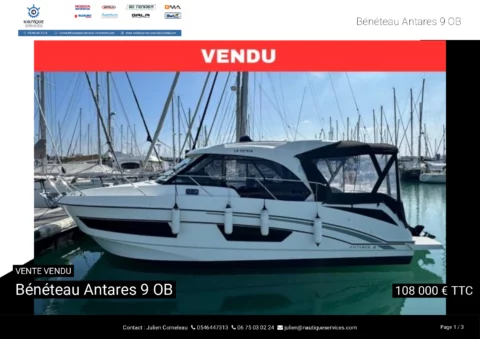 Bénéteau Antares 9 OB - Twin Suzuki DF200 APX - photo 17
