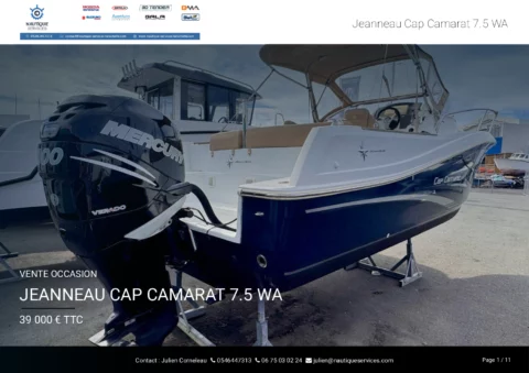 Jeanneau Cap camarat 7.5 WA - Mercury 300 Verado - photo 17