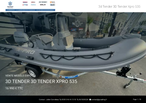 3D Tender Xpro 535 neuf 2026 - Honda BF50 50cv - Remorque Sunway GE75 - photo 17