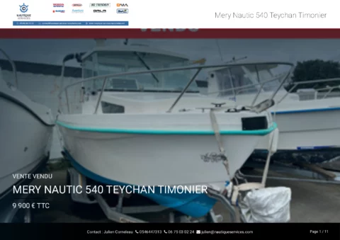 Mery Nautic 540 - Honda 50cv 2024 - remorque routière - photo 20