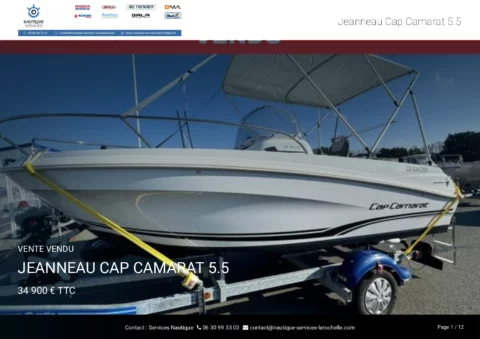 Jeanneau cap camarat 5.5 CC - Suzuki 115cv - Remorque routière - photo 20