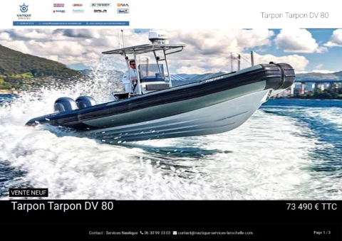Tarpon DV80 Hypalon - Suzuki 300cv double hélice - photo 3
