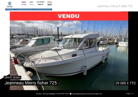 Jeanneau Merry fisher 725 - Suzuki 150cv - photo 23