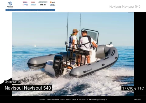 Navisoul 540 pêche - Suzuki 50cv - Remorque Sunway - photo 23