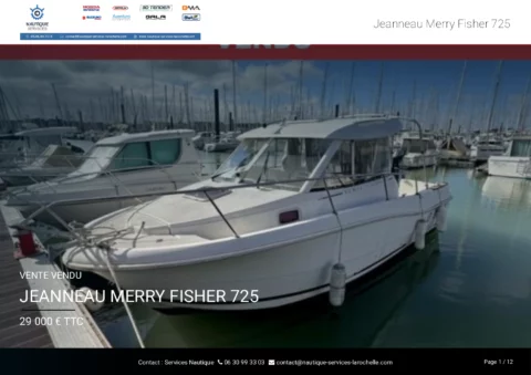 Jeanneau Merry fisher 725 - Suzuki 150cv - photo 24
