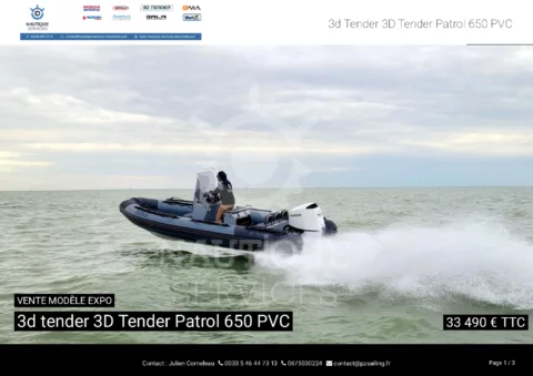 Patrol 650 PVC - DF115BTL - Remorque routière - photo 8