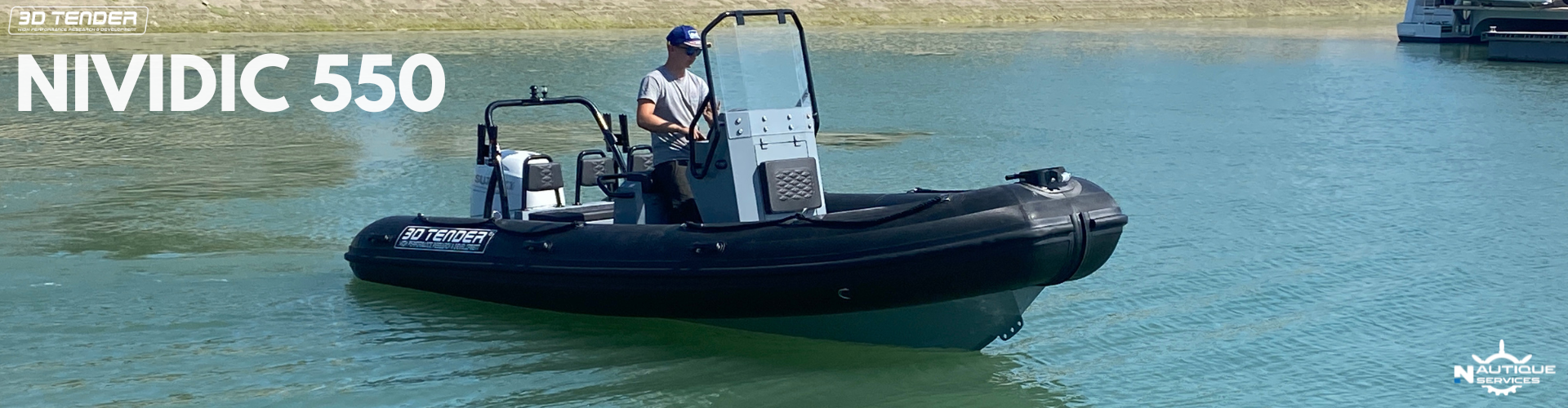 Nividic 550 – semi-rigide 3D Tender avec un excellent rapport qualité/prix