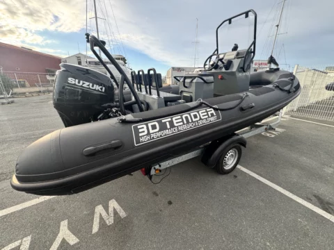 3d tender Nividic 550 Hypalon - Suzuki DF80cv - Remorque routière