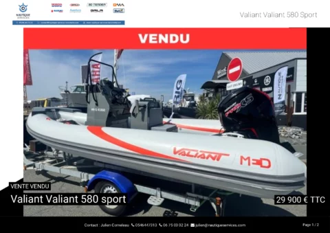Valiant 580 sport - Mercury 115cv Pro XS - Remorque routière - photo 15