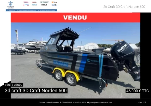 Norden 600 - Suzuki 150cv - Remorque - photo 13
