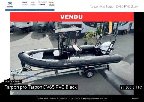 Tarpon DV65 - Honda 150cv - Remorque routière - photo 16