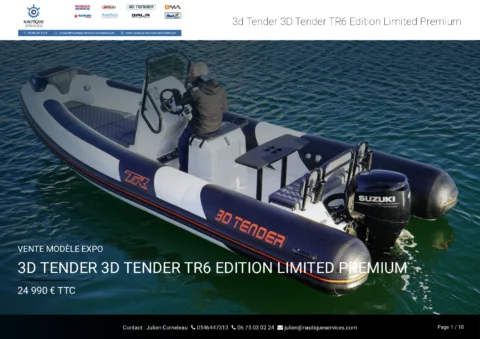 3D Tender TR6 Edition limited - Suzuki 70cv - Pack Premium - PVC - photo 23