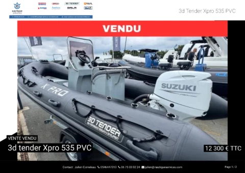3D Tender Xpro 535 - Suzuki 50CV - Remorque routière (neuve) - photo 9