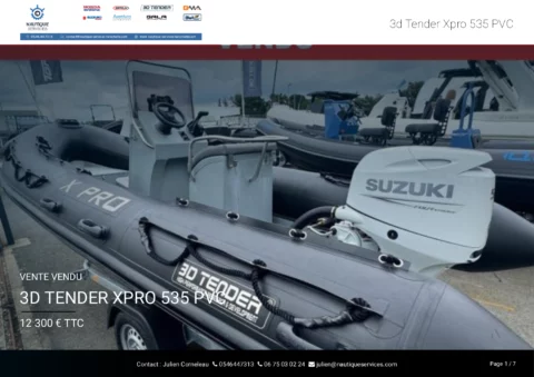 3D Tender Xpro 535 - Suzuki 50CV - Remorque routière (neuve) - photo 10