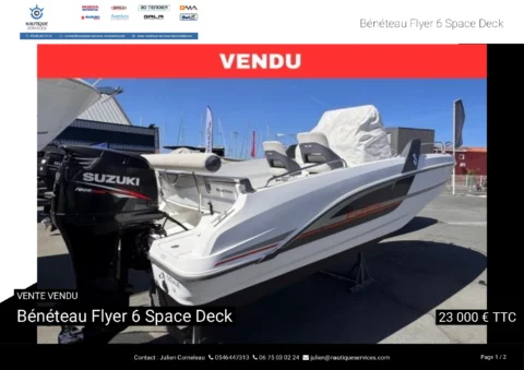 Bénéteau Flyer 6 Spacedeck - Suzuki 150cv - photo 11