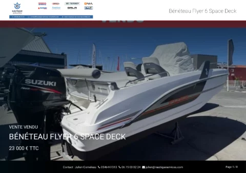 Bénéteau Flyer 6 Spacedeck - Suzuki 150cv - photo 12