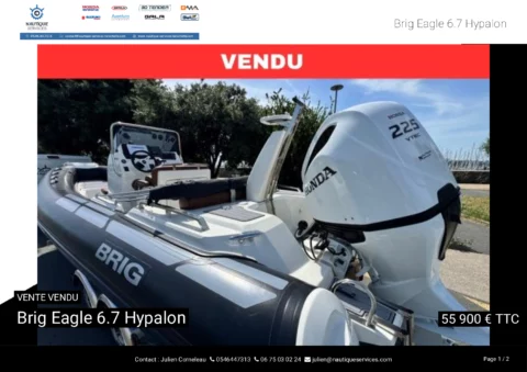 Brig Eagle 6.7 Hypalon 2025 - Honda 225cv V6 47h - photo 24