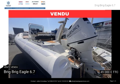 Brig Eagle 6.7 Hypalon - Suzuki 150cv 29h - photo 13