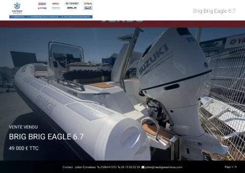Brig Eagle 6.7 Hypalon - Suzuki 150cv 29h - photo 14