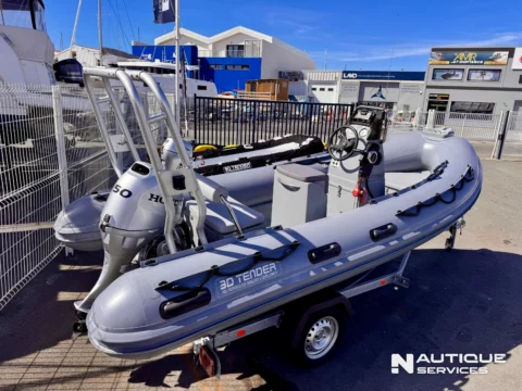 3d tender Xpro 490 Hypalon - Honda 50cv - Remorque routière