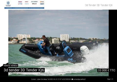 3D Tender IQ6 Hypalon - Suzuki 100cv - photo 10