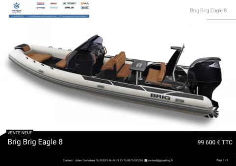 Brig Eagle 8 Hypalon - Honda 300cv - photo 7
