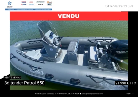 3D Tender patrol 550 - Suzuki 115cv - photo 18