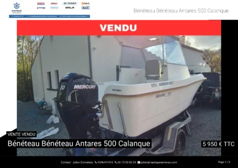 Béneteau Antares 500 - Mercury 50cv - photo 15