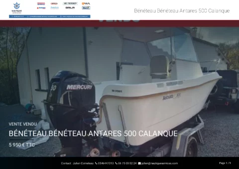 Béneteau Antares 500 - Mercury 50cv - photo 16